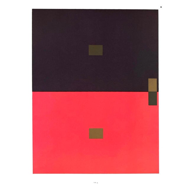 Artist: Josef Albers Country: Germany -USA Title: Plate VII-4 Paper Size: 13.50 x 10.50 inches on Munken Print Cream...