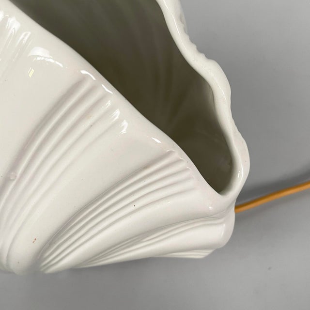 Mid-Century Modern Italian Ceramic Shells Table Lamp by Este Ceramiche, 1960s For Sale - Image 9 of 14