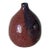 1970s Studio Pottery Bud Vase Weed Pot Lava Glaze Chop Marked For Sale