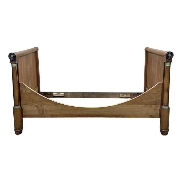 Antique Empire Boat Bed, 1800s For Sale