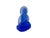 Asian Blue Frosted Crystal Glass Lotus Base 2 Sides Bodhisattva Guanyin Figure For Sale - Image 3 of 11