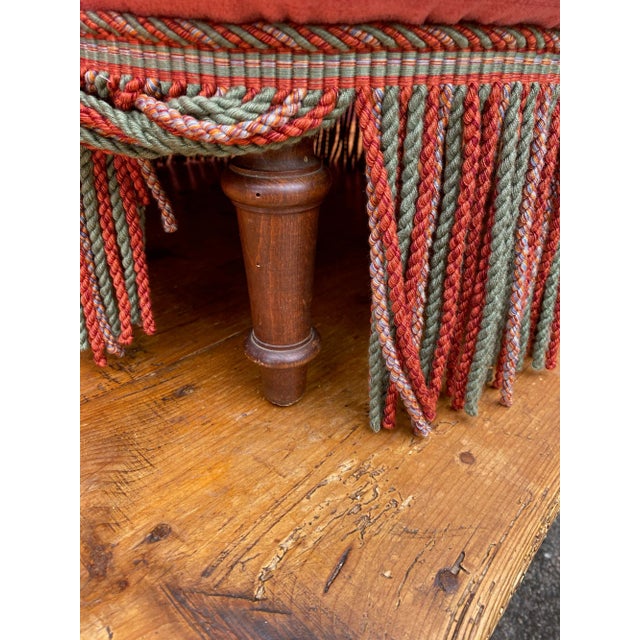 Pair of Large Napoleon III Armchairs in Gold and Red For Sale - Image 12 of 12