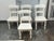 White French Country Farmhouse Round Extension Dining Table + Four Chairs Set For Sale - Image 8 of 12