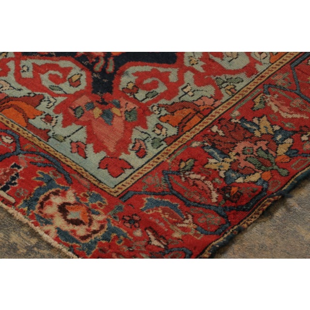 1950s Vintage Turkish Anatolian Rug With Twin Bold Geometric Medallions - Rug & Kilim For Sale - Image 5 of 9