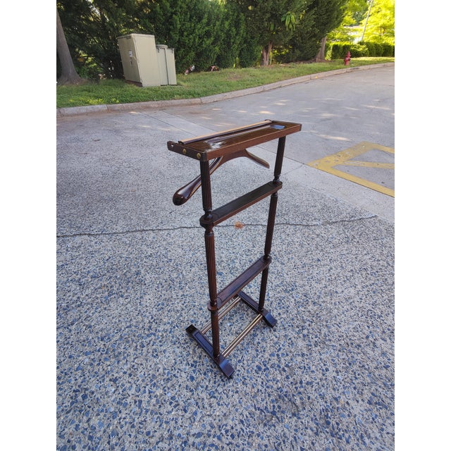 Italian Amcrest Mid-Century Clothing Valet, 1950s For Sale - Image 3 of 12