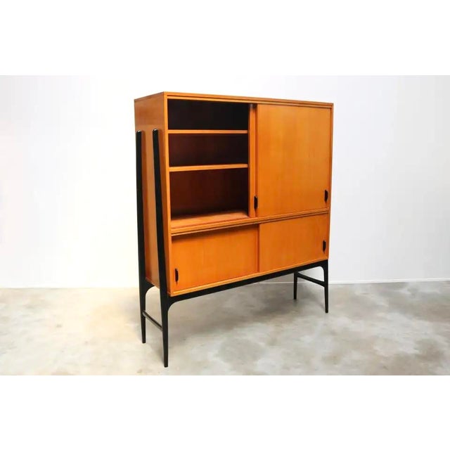 Mid-Century Modern Belgian Highboard by Alfred Hendrickx for Belform, 1958 For Sale - Image 9 of 15
