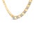 Contemporary 14K Yellow Gold 4/5 Cttw Diamond Cluster and Bar Set Link 3.5 MM Chain Necklace (G-H Color, VS1-VS2 For Sale - Image 3 of 5