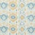 Sample- Schumacher Elizia Ikat Fabric in Sky & Ochre For Sale