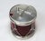 Vintage Sterling Silver & Ruby Glass Figurative Drum Jam Jar For Sale - Image 4 of 13
