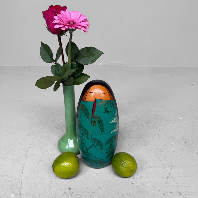 Vintage Japanese Sōsaku Kokeshi by Miyama Keiji, 1960s For Sale - Image 9 of 11