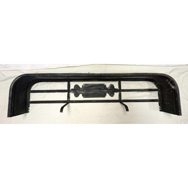 Large Antique Brass Fireplace Fender/ Surround/ Shelf For Sale - Image 11 of 13