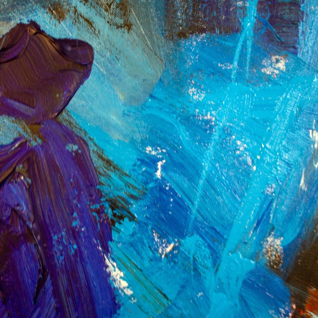 “The Conductor” – Large Abstract Expressionist Painting by Nathalie Gribinski For Sale In Chicago - Image 6 of 8