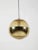 Vintage Brass Globe Pendant Lamp from Peill & Putzler For Sale - Image 4 of 4