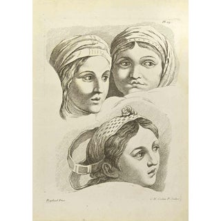 Nicholas Cochin after Raphael, Portraits, Etching, 1755 For Sale