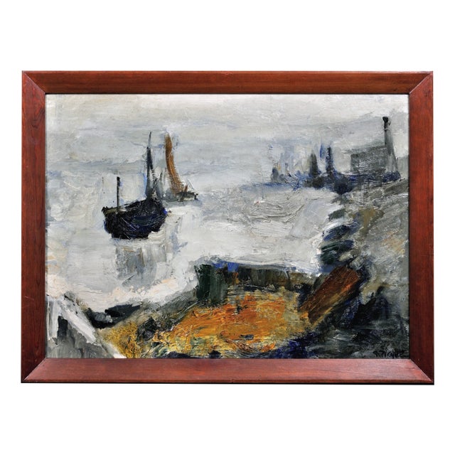 Raymond Picque, Landscape, 1964, Oil on Canvas For Sale