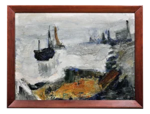 Raymond Picque, Landscape, 1964, Oil on Canvas