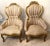 Gold Victorian Style Kimball Style Tufted Gold Upholstered Pair of Parlor Chairs Vintage For Sale - Image 8 of 10