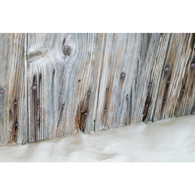 Wood Antique Oak Door in Wrought Iron from Befos, 1800 For Sale - Image 7 of 17
