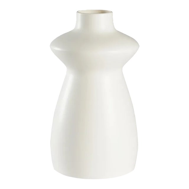 Chelsea House Tokyo Vase in White For Sale