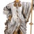 Late 20th Century. Theatrical Papier-Mâché Figural Lamp Bearers, Continental - a Pair For Sale - Image 4 of 10