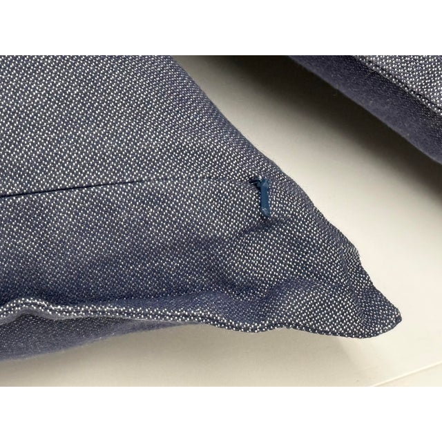 Thom Filicia for Eastern Accents Strauss Denim Decorative Pillows, Pair For Sale - Image 11 of 12