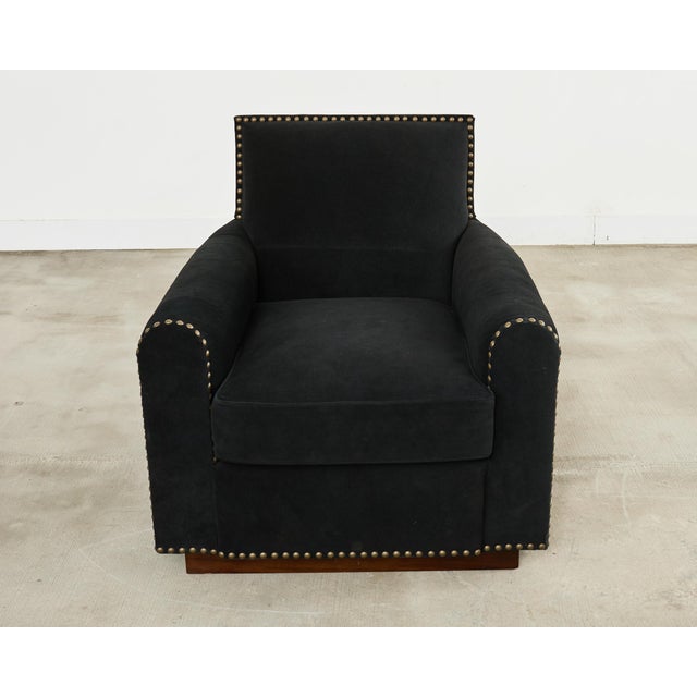 Early 21st Century Ralph Lauren Italian Vegan Suede Colorado Club Chair For Sale - Image 5 of 18
