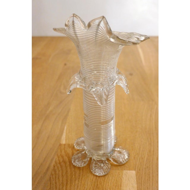 Glass Small Palm Tree Vase in Blown Murano Glass, 1950s For Sale - Image 7 of 13