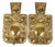 Large Mid-Century Baroque Swedish Brass Sconces, Set of 2 For Sale