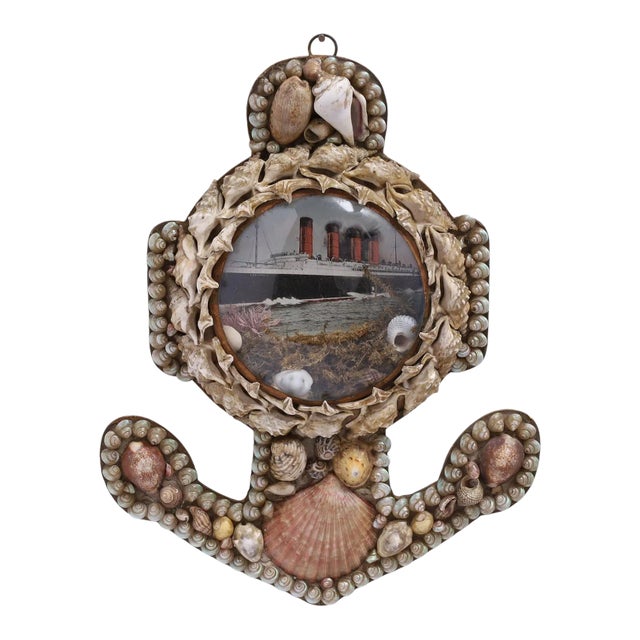 Antique Anchor Form Sailors Valentine For Sale