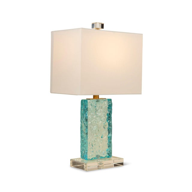 Azure Aqua Accent Lamp For Sale - Image 9 of 9