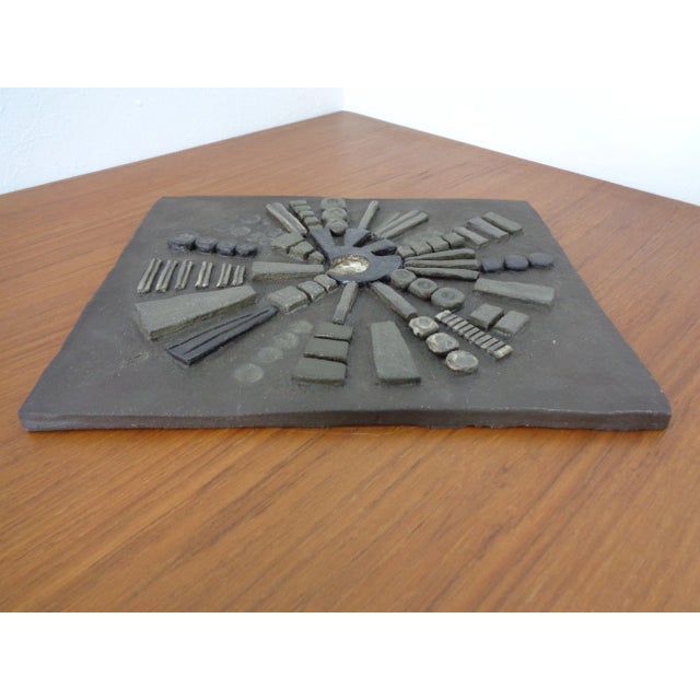 Ceramic Brutalist Ceramic Wall Panel, 1960s For Sale - Image 7 of 18