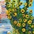 M. Gimenez, Country House with Sunflowers and a Girl, Oil on Canvas, Framed For Sale - Image 5 of 9
