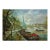 Francois Dubois Sur Le Seine Original Oil Painting on Canvas For Sale