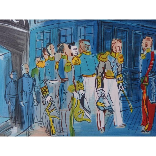 Raoul Dufy (1877-1953) (after) The Prince of Joinville aboard an English frigate Color lithograph Signed in the plate On...