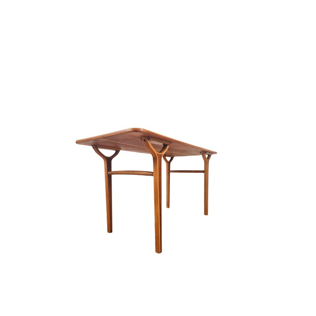 AX Series Tigerwood Coffee Table by Peter Hvidt & Orla Mølgaard-Nielsen, 1950s For Sale - Image 3 of 8
