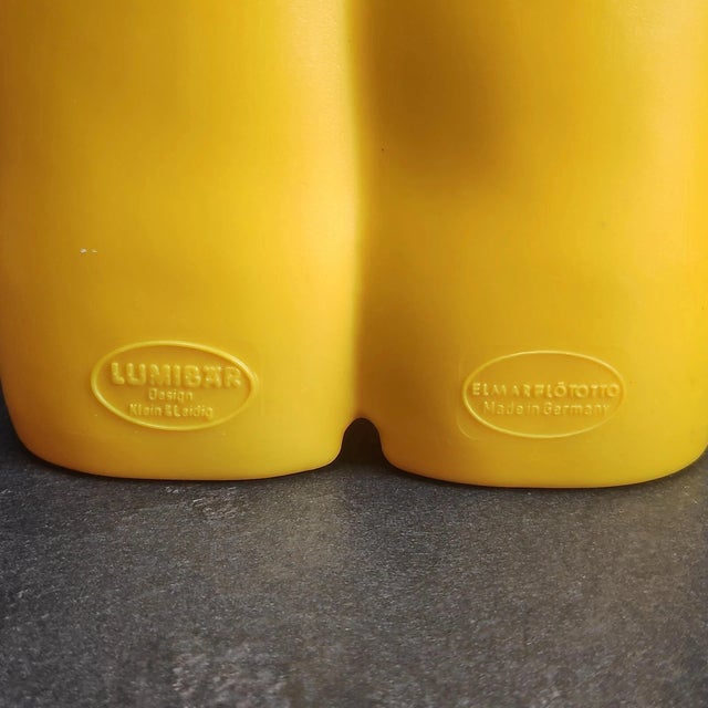 Lumibär Lamp Bear Standing in Yellow from Elmar Flötotto, Germany, 1990s For Sale - Image 6 of 7
