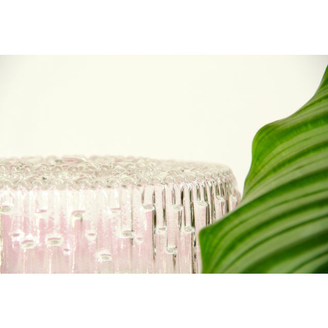 Mid-Century Glass Wall / Ceiling Lamp, Italy, 1950s For Sale - Image 6 of 16