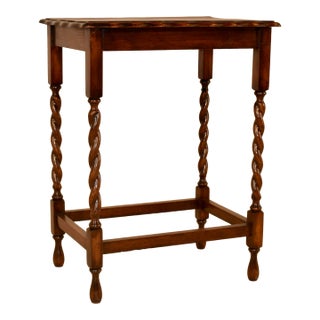 Period Edwardian English Oak Side Table, Circa 1900 For Sale