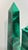 19th Century Malachite Veneered Mantel Clock and Obelisks Set- 3 Pieces For Sale - Image 4 of 9