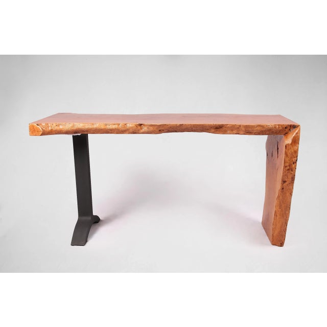 Living Edge Water Fall Console Table 56 For Sale In Greensboro - Image 6 of 6
