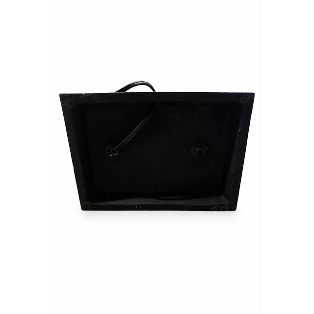 2010s Sculptural Slate Open Frame Table Lamp – Organic Modern Architectural Form For Sale - Image 5 of 6