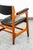 Black Mid Century Modern Lounge Chair Walnut Arms Black Office Armchair Gunlocke Attributed MCM For Sale - Image 8 of 11