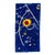 1970s Calder Style Blue Abstract Textile Wallhanging For Sale