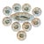 Antique O & E Gutherz Royal Austria Hand Painted Fish Dinnerware Circa 1899-1918 - A Set of 10 Pieces For Sale