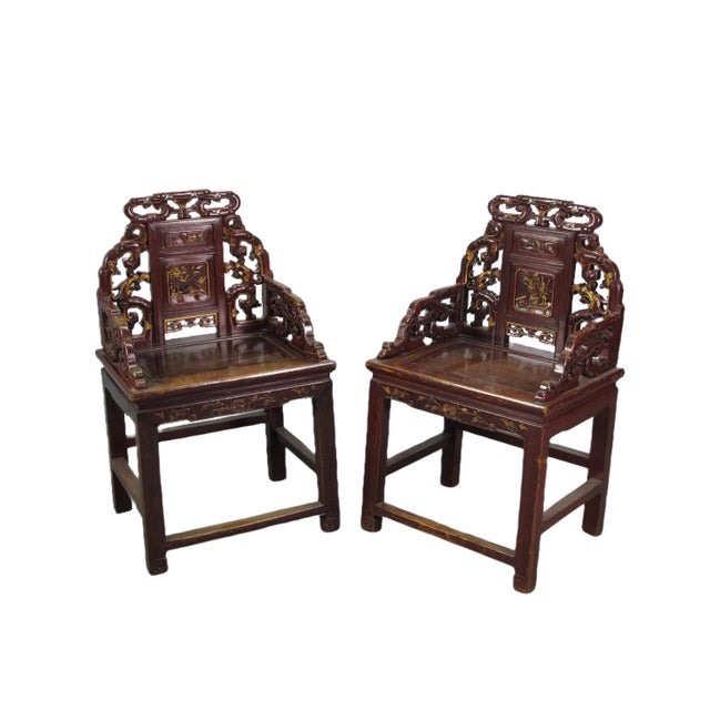 Antique Chinese Taishi Chairs, a Set of 4 For Sale In Greensboro - Image 6 of 12