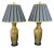 Mid-20th Century Gold Porcelain Hammered Brass Textured Elephant Head Lamps a Pair For Sale - Image 13 of 13