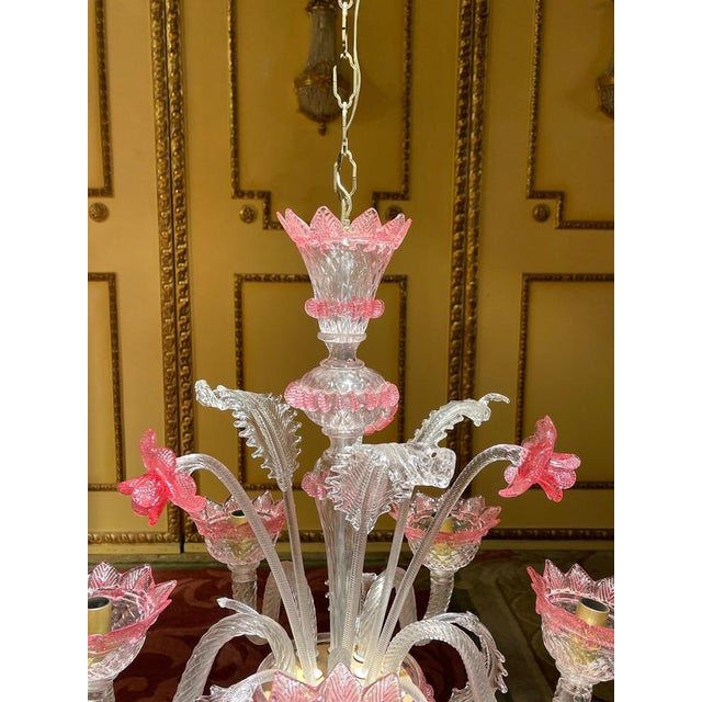 20th Century Mouth Blown Murano Chandelier, Italy For Sale - Image 5 of 18