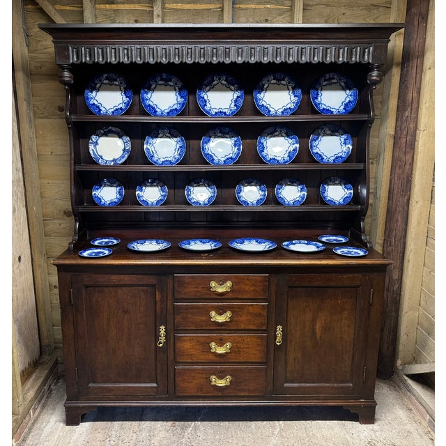 Mid 19th Century Welsh Oak Dresser, 1860s For Sale - Image 5 of 12