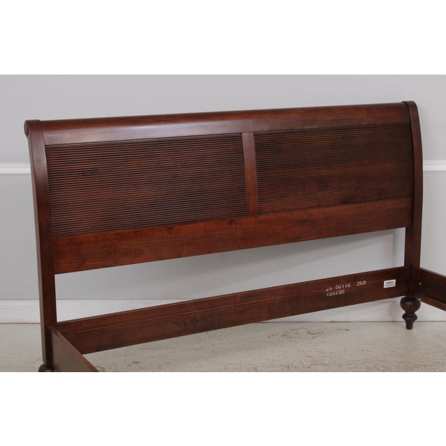 1990s Ethan Allen British Classics King Size Sleigh Bed For Sale - Image 5 of 17