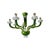 Green Murano Glass Chandelier with Trasparent Rostrato Boubeches from Simoeng For Sale - Image 11 of 11
